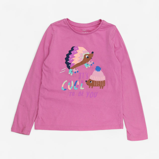T-Shirt Pink Hedgehog On Skates