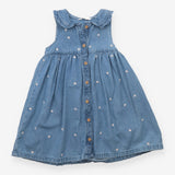 Denim Pinafore with Daisies