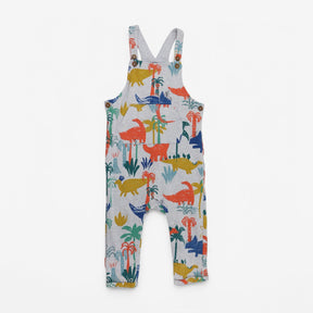 Dungarees Jersey Grey with Orange Dinos
