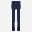 Navy cable knit footless tights