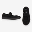 Plimsols black with flowers 