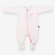 Wondersuit white towelling pink spot