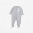 Grey Sleepsuit with White Pocket