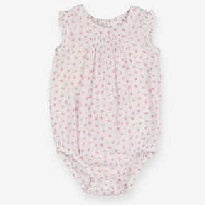 Romper White with Pink Floral