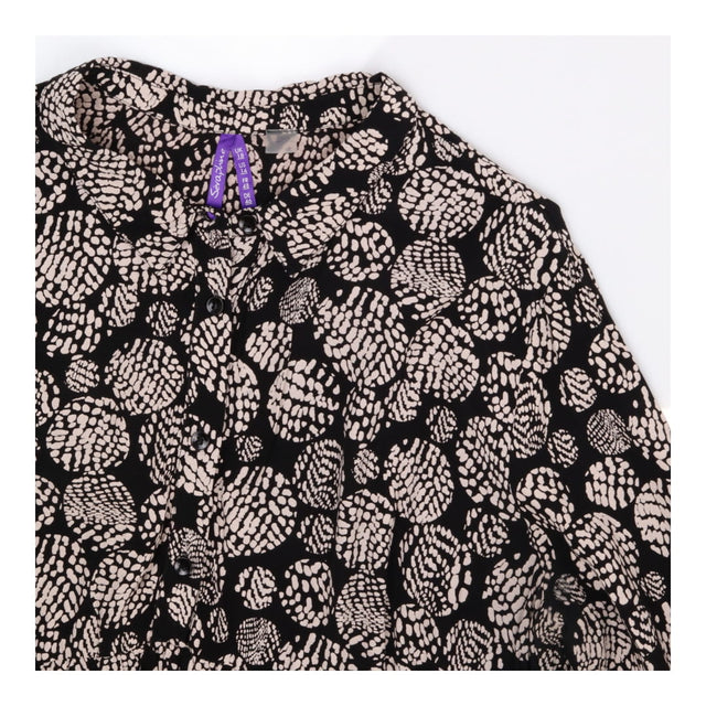 Dress black with cream pattern - maternity