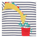 Blue Striped Skater Dress with Hungry Giraffe