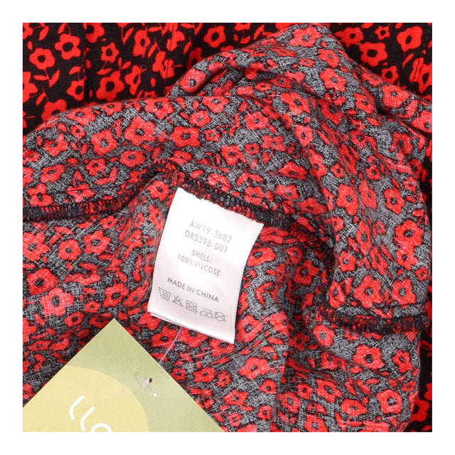Maxi Shirt Dress in Red Floral Print