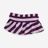 Skirt purple and cream stripe