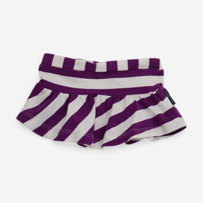 Skirt purple and cream stripe