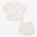 White Cactus T-shirt and Shorts Outfit