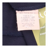 Dress Navy Blue Sleeveless Viscose Minimalist Work