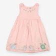 Summer Dress Pink and White Checks and Mice, Flowe