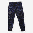 Blue Abstract Print High Waisted Leggings