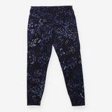 Blue Abstract Print High Waisted Leggings