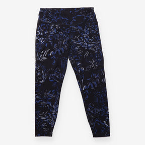 Blue Abstract Print High Waisted Leggings