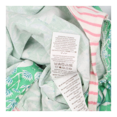 Dungarees Green With Elephant Pink Straps