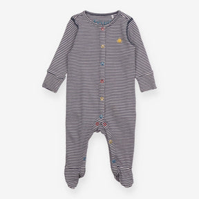 Sleepsuit Blue Stripe with Star Applique