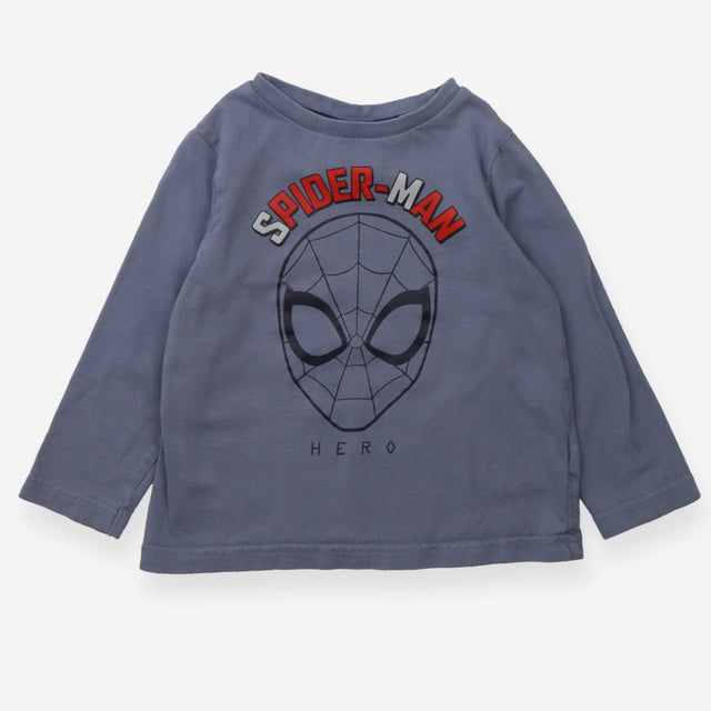 Blue Spiderman Long Sleeve - Vertbaudet