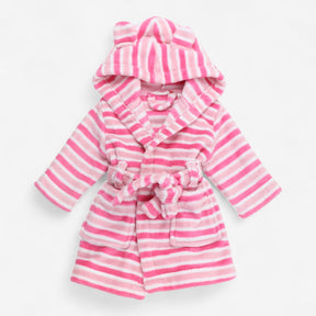 Dressing Gown two Tone Pink Stripe