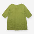 Tunic Olive Green Long Sleeve Round Neck Patch Poc