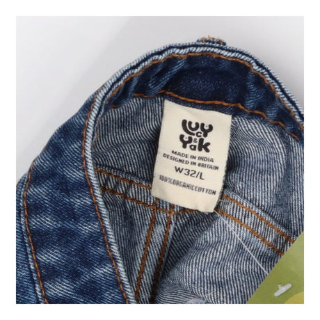 Dark blue straight let jeans W32