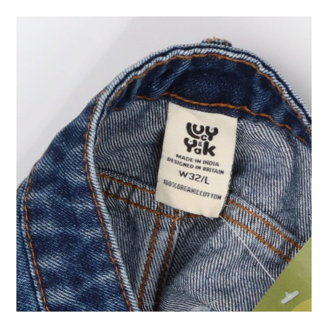Dark blue straight let jeans W32