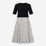 Midi Maternity&Nursing Dress 2-in-1 Layered Animal