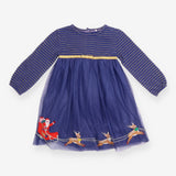 Blue Santa's Sleigh Dress