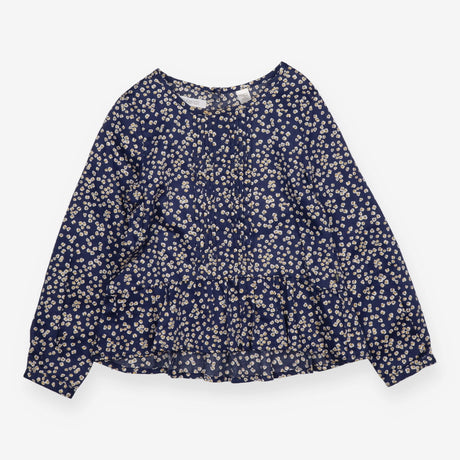 Blouse navy floral yellow
