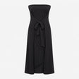 Dress Caviar Black Sasha Bandeau Strapless Tie Fro