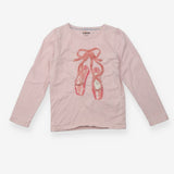 T-Shirt Long Sleeved Pink Ballet Shoes