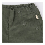 Iana green velour wide leg trousers