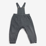 Dungarees Jersey Grey with Brown Buttons