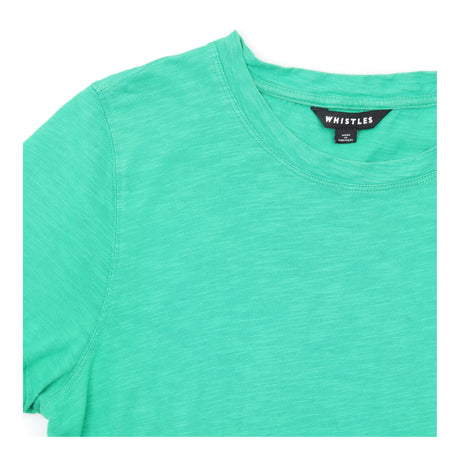 Green Organic Cotton Tiered Midi T-Shirt Dress