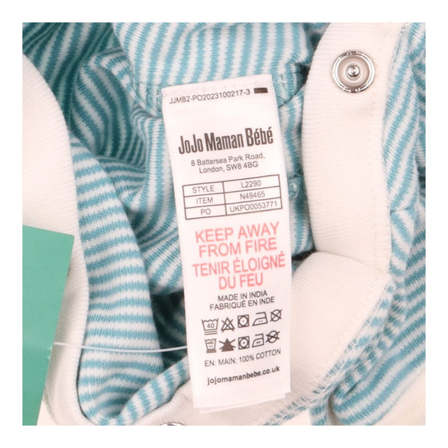 Sleepsuit blue stripe poppers