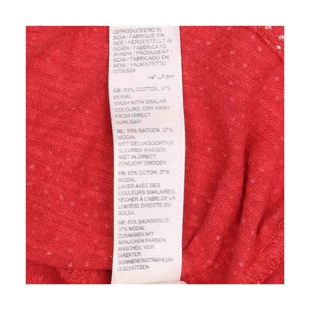 Dress Red Daisy Floral Polka Dot Jersey Short Slee