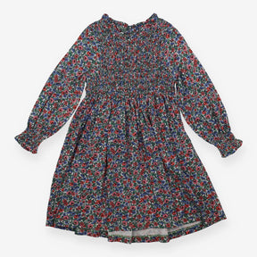 Dress Long Sleeve Floral High Neck Smocked top