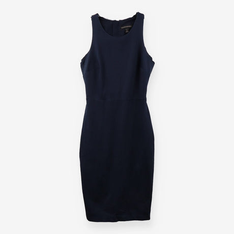 Dark Navy Denim Black Back Racerback Dress