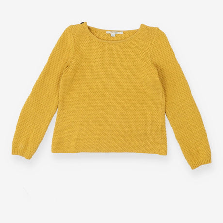 Sweater mustard with button details