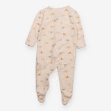 Sleepsuit zip cream Lions