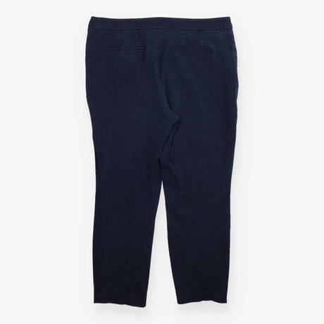 Boden Navy Blue Stretch Cotton Tapered Trousers Si