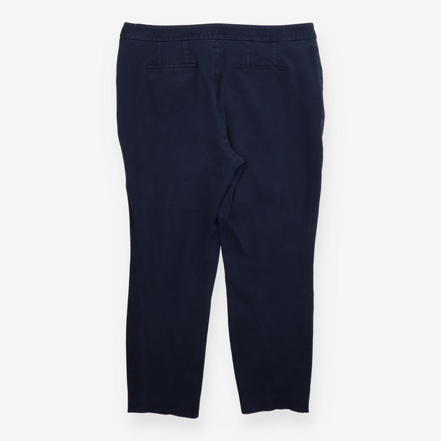 Boden Navy Blue Stretch Cotton Tapered Trousers Si