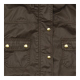 Dark Olive Cotton Utility Field Jacket Multiple Po