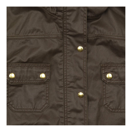 Dark Olive Cotton Utility Field Jacket Multiple Po