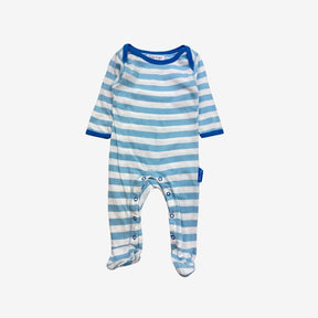 Blue Stripe sleepsuit