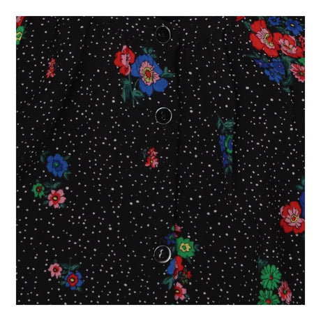Boho Floral Blouse, Black