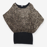 Knit dress with sequins