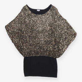 Knit dress with sequins