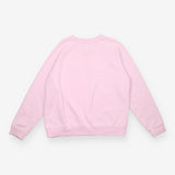 Pink Crew Neck Cotton Blend Sweatshirt