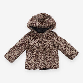 Leopard Print Fluffy Coat